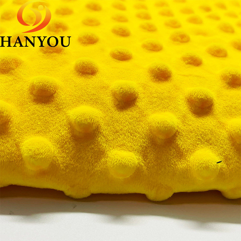 Bebê swaddle cobertor brinquedos tecido super macio poli em relevo 100 poliéster carinho bolha minky couture tecido de pelúcia