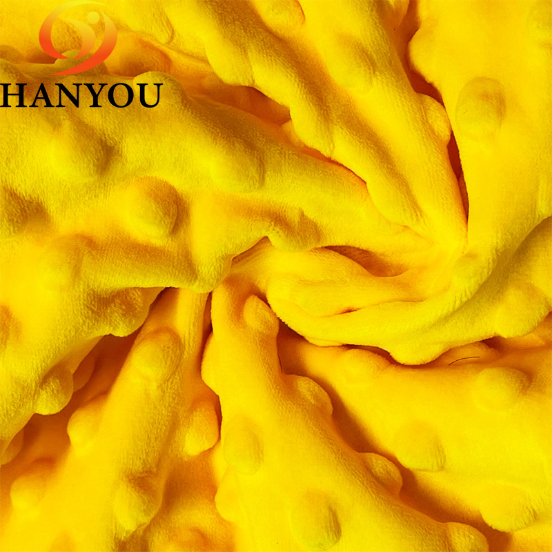 Bebê swaddle cobertor brinquedos tecido super macio poli em relevo 100 poliéster carinho bolha minky couture tecido de pelúcia