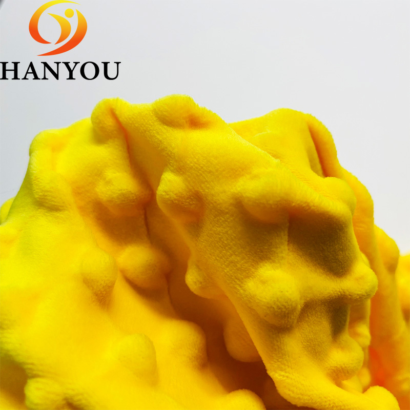 Bebê swaddle cobertor brinquedos tecido super macio poli em relevo 100 poliéster carinho bolha minky couture tecido de pelúcia