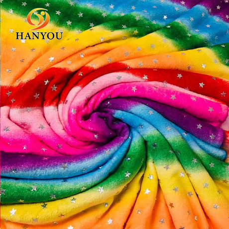 Velvet de cristal Hanyo 100% polyester super doux pour les vêtements