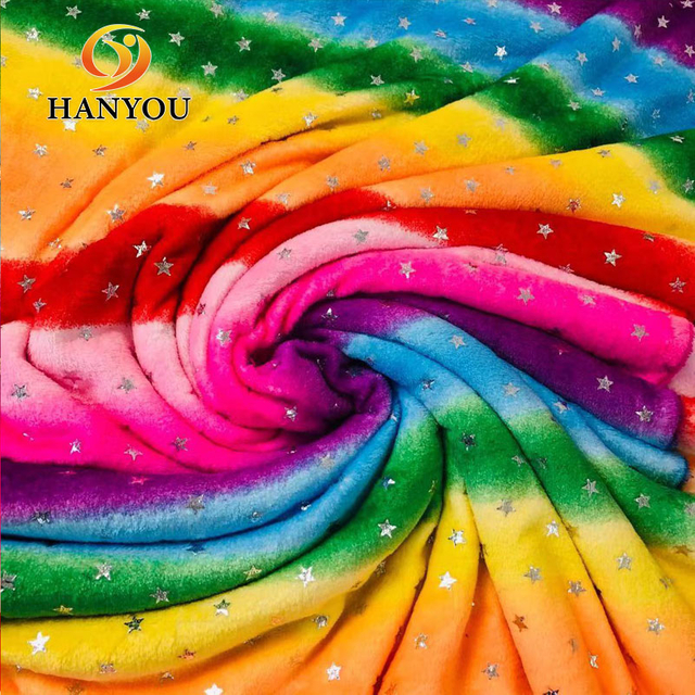 Hanyo 100% poliéster de terciopelo de cristal súper suave para ropa